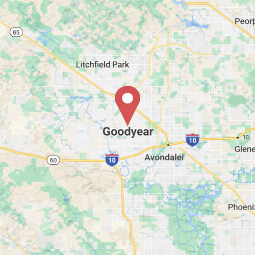 goodyear az on a map