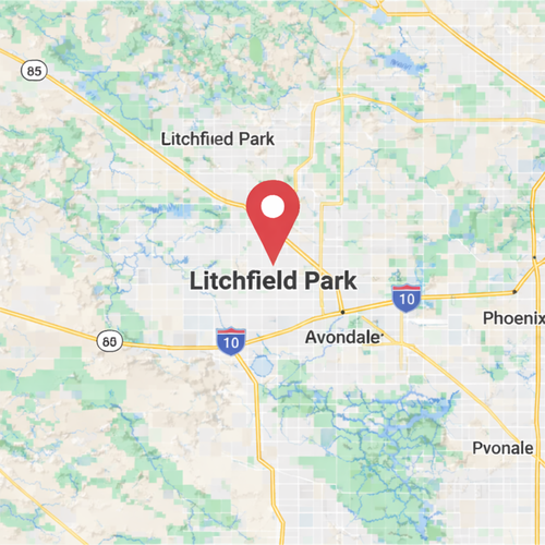 litchfield park, az on a map