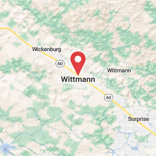 wittmann, az on a map