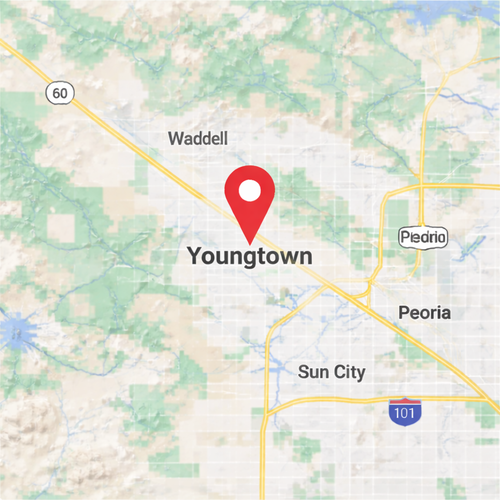 youngtown az on a map